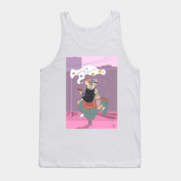 Ice Cream & Cigarettes pt.3: Cherry & Chocolate Tank Top by Witches Get Stitches